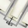 4 lt Hampton Chandelier - Brushed Brass/ Antique Nickel