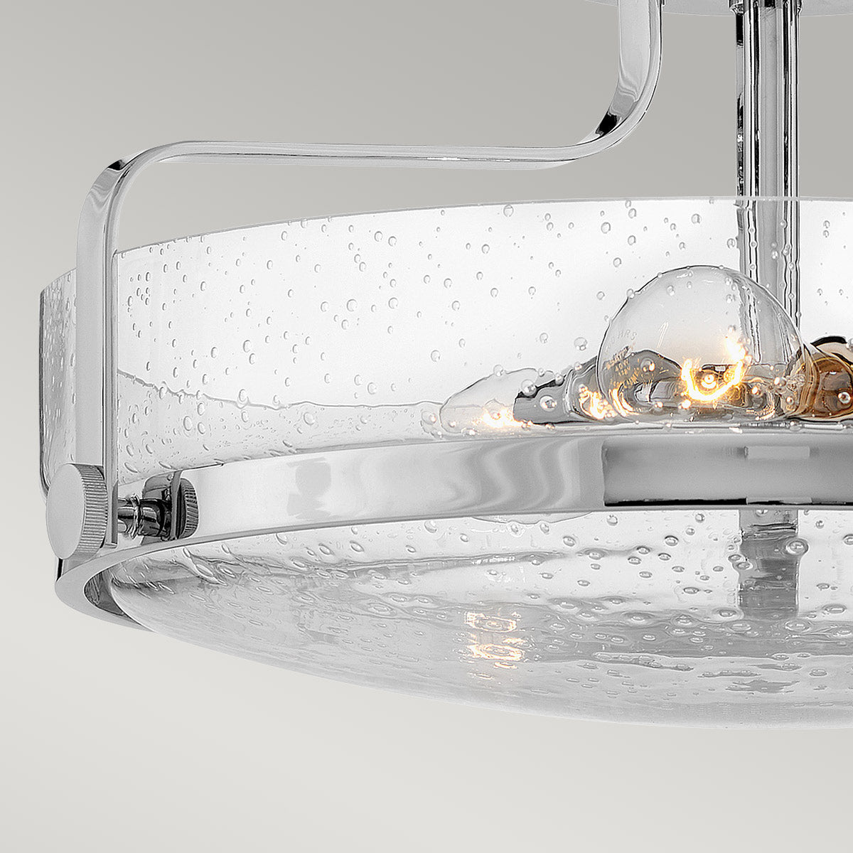 Harper 3 Light Small/Large Semi-Flush - In Various Finishes E27