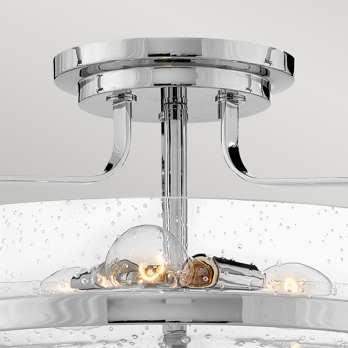 Harper 3 Light Small/Large Semi-Flush - In Various Finishes E27