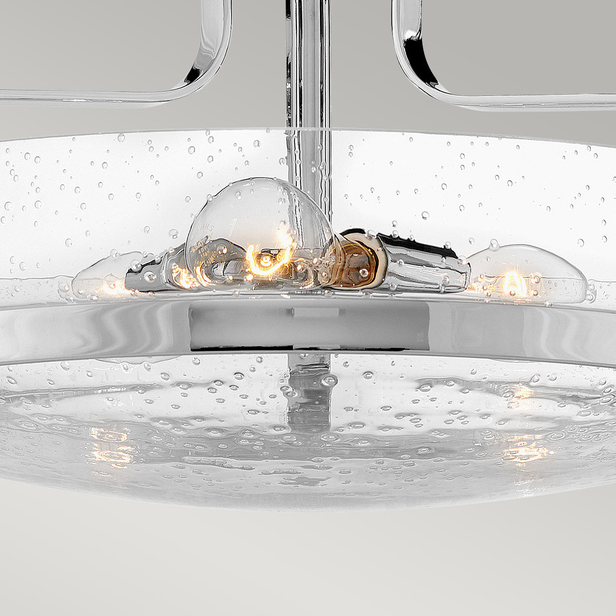 Harper 3 Light Small/Large Semi-Flush - In Various Finishes E27