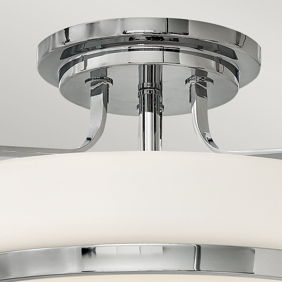 Harper 3 Light Small/Large Semi-Flush - In Various Finishes E27
