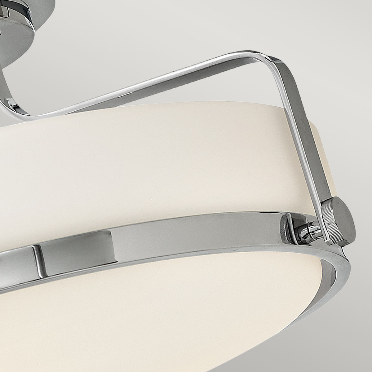 Harper 3 Light Small/Large Semi-Flush - In Various Finishes E27
