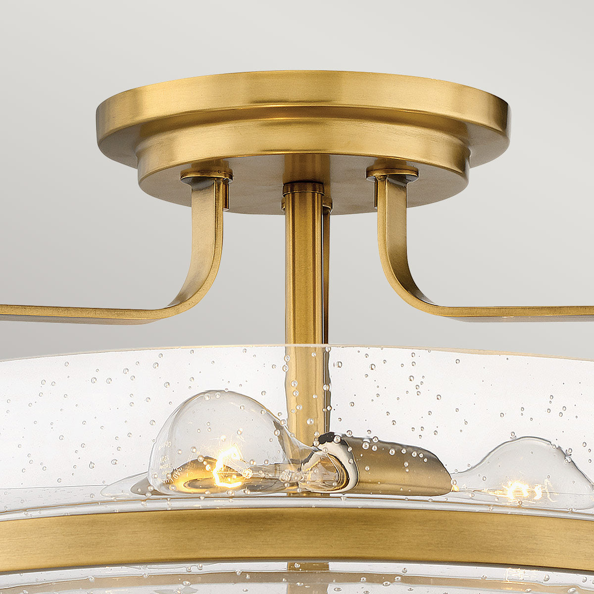 Harper 3 Light Small/Large Semi-Flush - In Various Finishes E27
