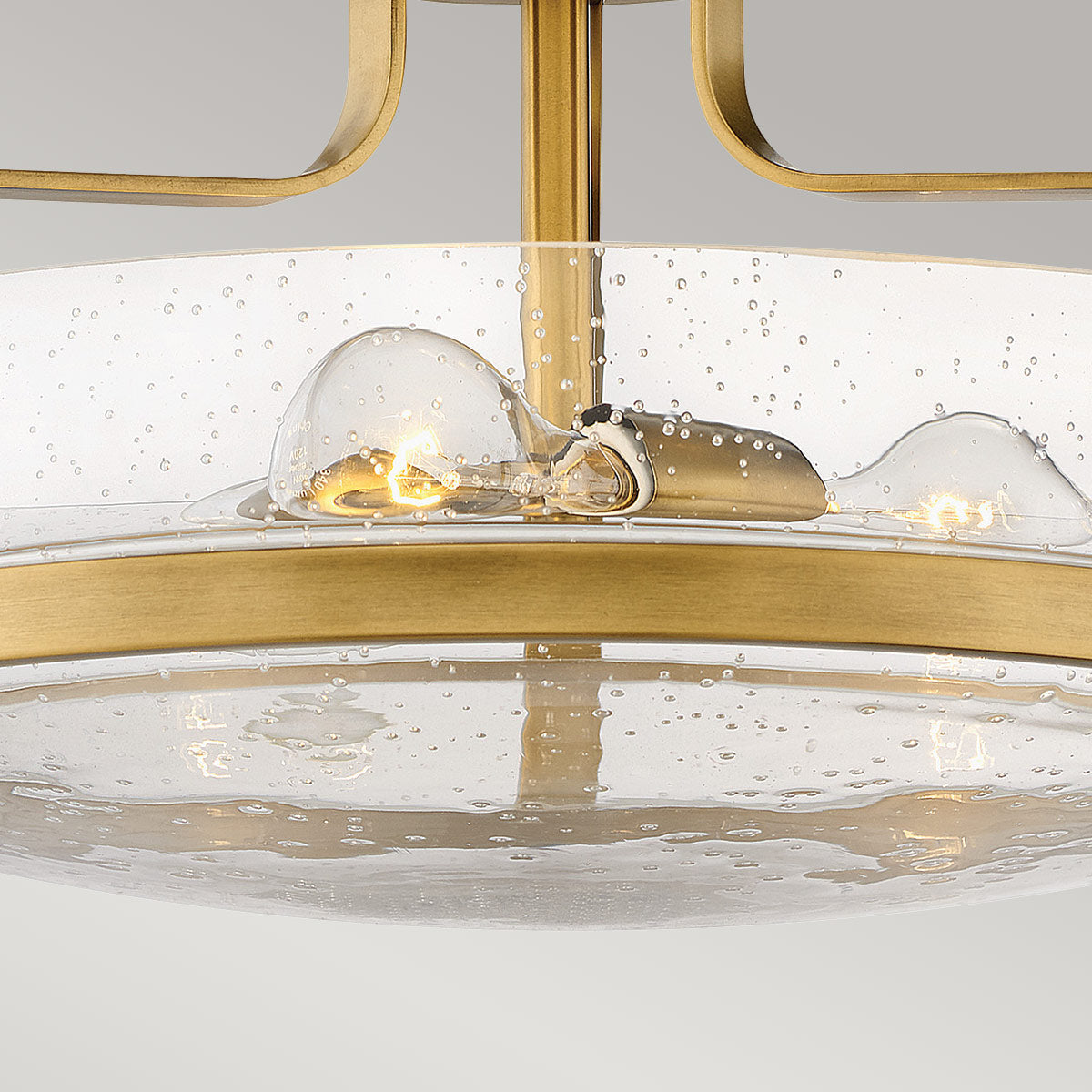 Harper 3 Light Small/Large Semi-Flush - In Various Finishes E27