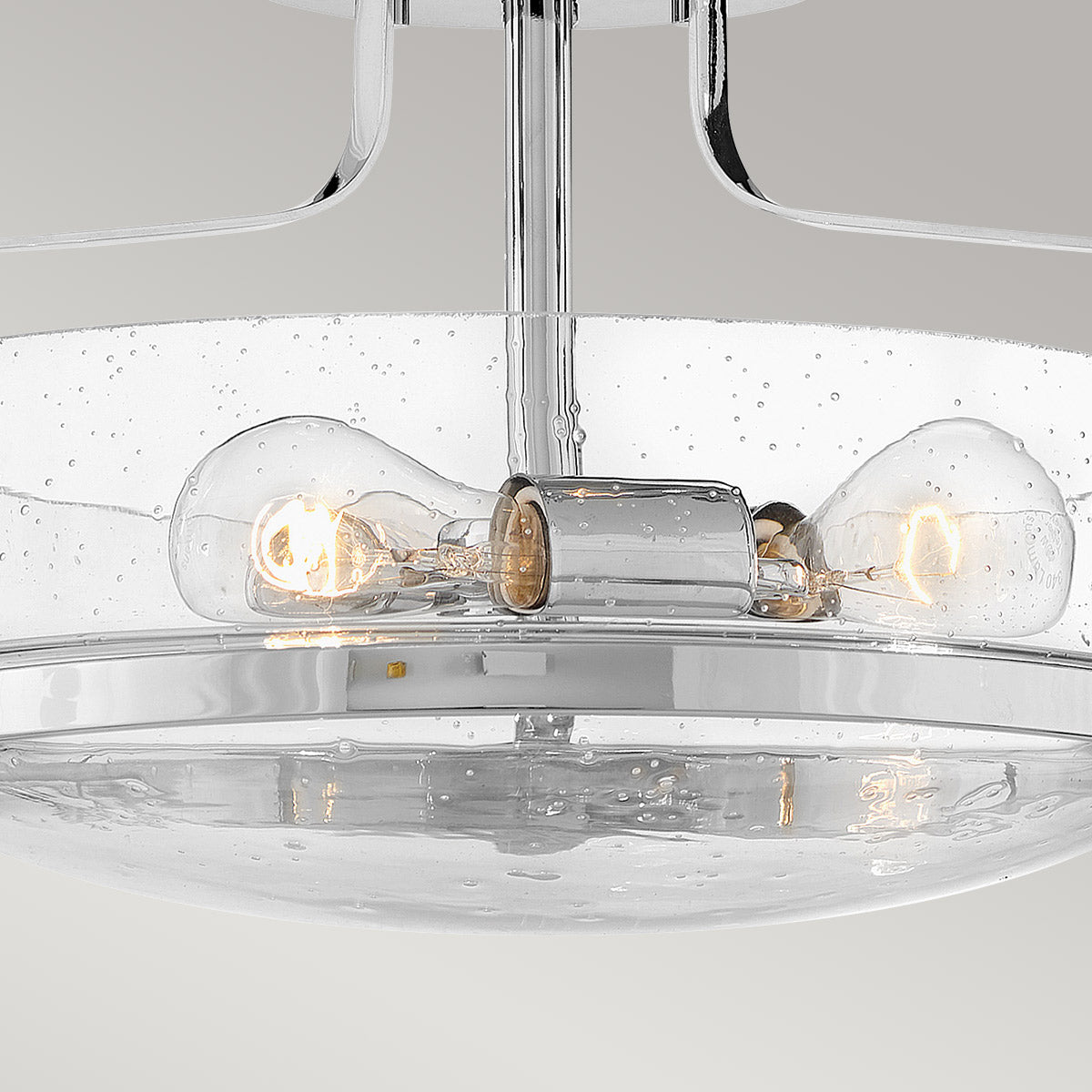 Harper 3 Light Small/Large Semi-Flush - In Various Finishes E27