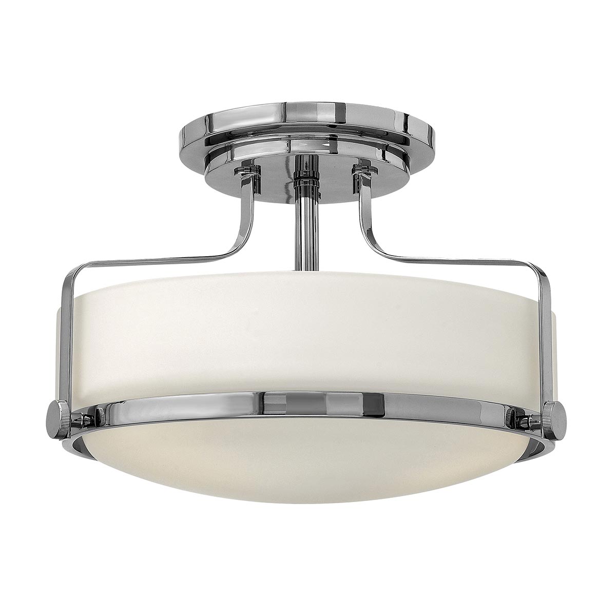 Harper 3 Light Small/Large Semi-Flush - In Various Finishes E27