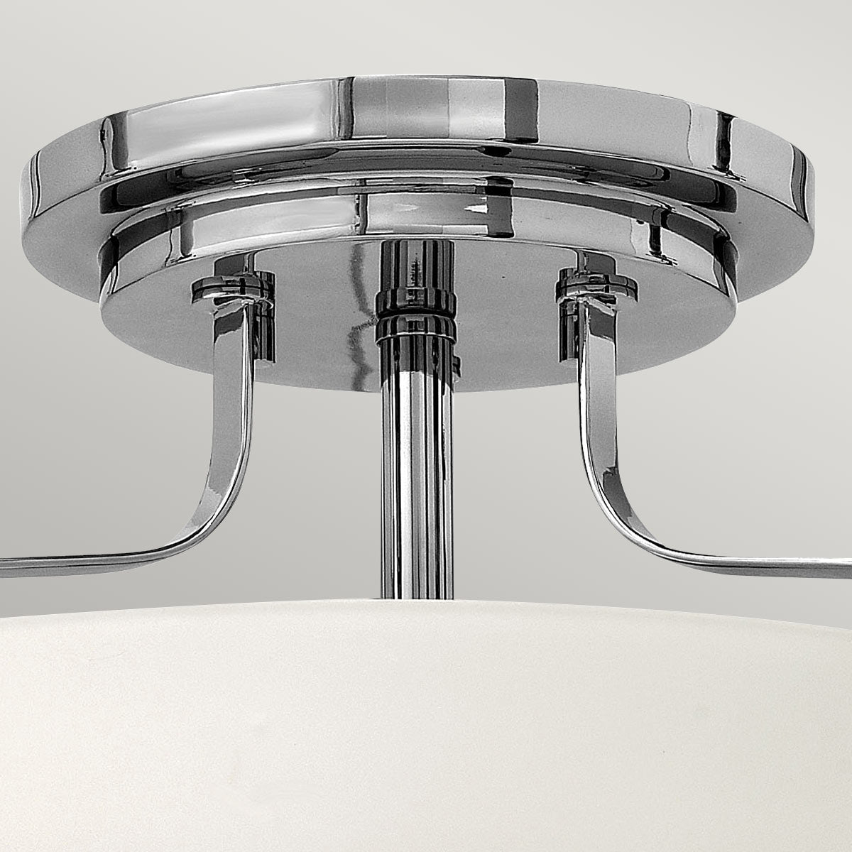 Harper 3 Light Small/Large Semi-Flush - In Various Finishes E27