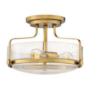 Harper 3 Light Small/Large Semi-Flush - In Various Finishes E27