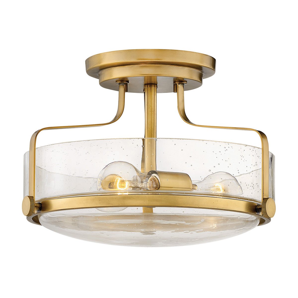 Harper 3 Light Small/Large Semi-Flush - In Various Finishes E27