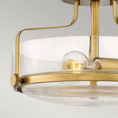 Harper 3 Light Small/Large Semi-Flush - In Various Finishes E27