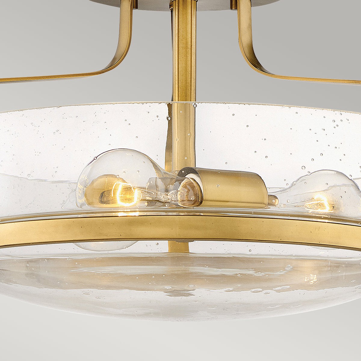 Harper 3 Light Small/Large Semi-Flush - In Various Finishes E27