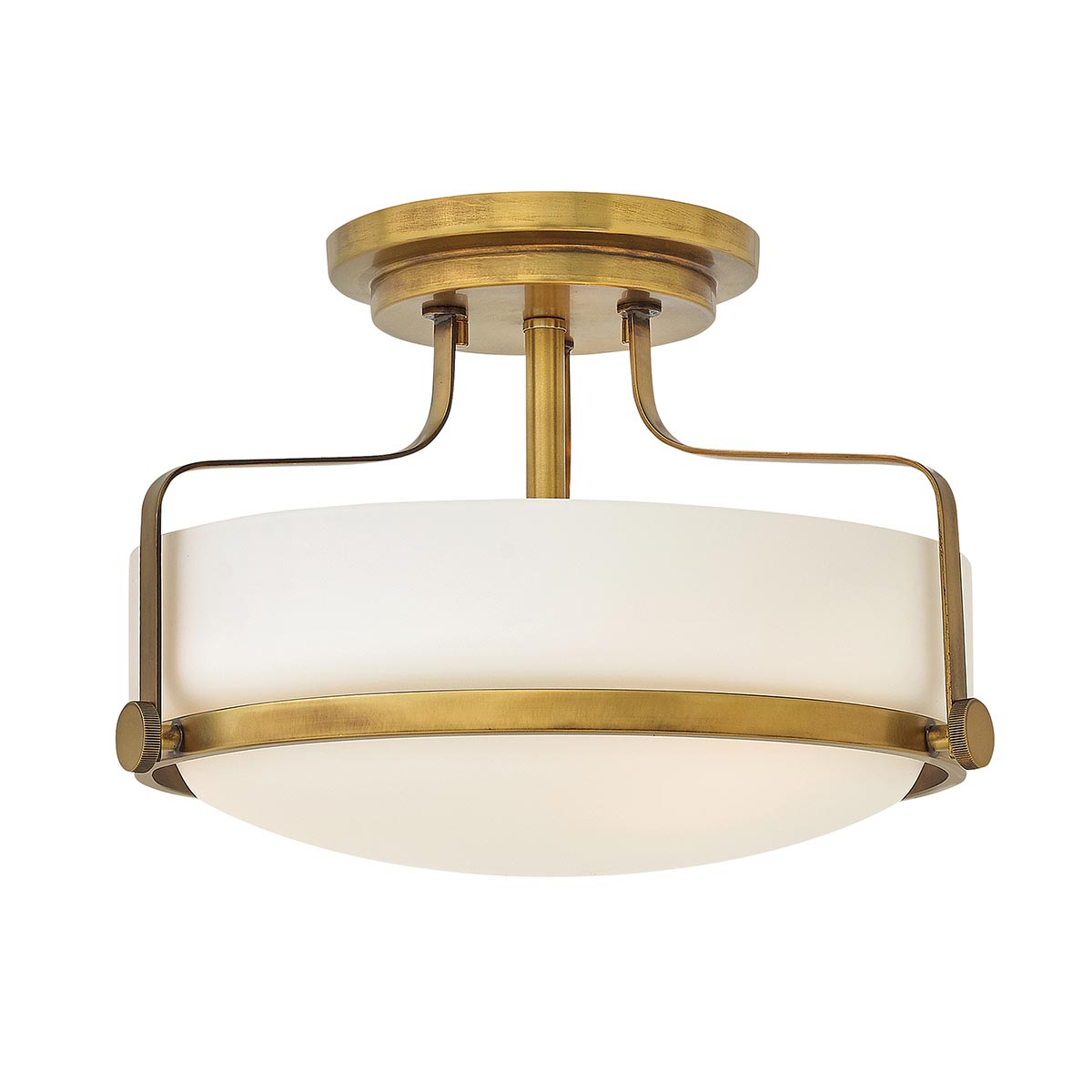 Harper 3 Light Small/Large Semi-Flush - In Various Finishes E27