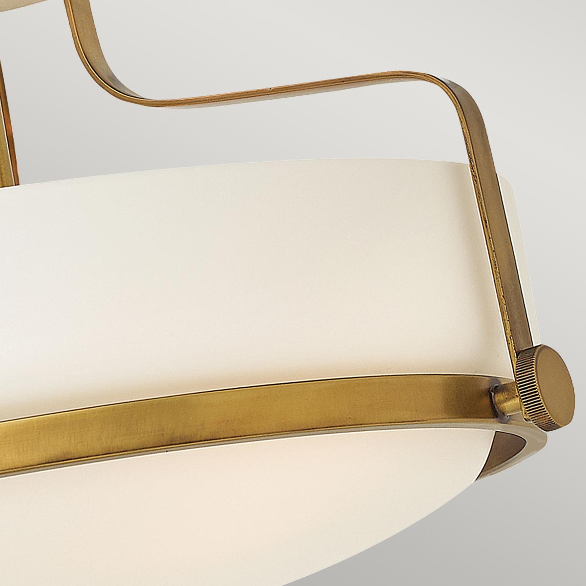 Harper 3 Light Small/Large Semi-Flush - In Various Finishes E27