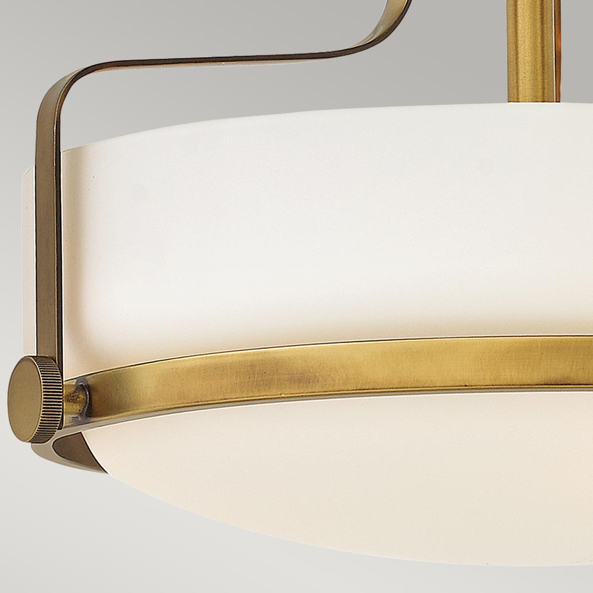 Harper 3 Light Small/Large Semi-Flush - In Various Finishes E27