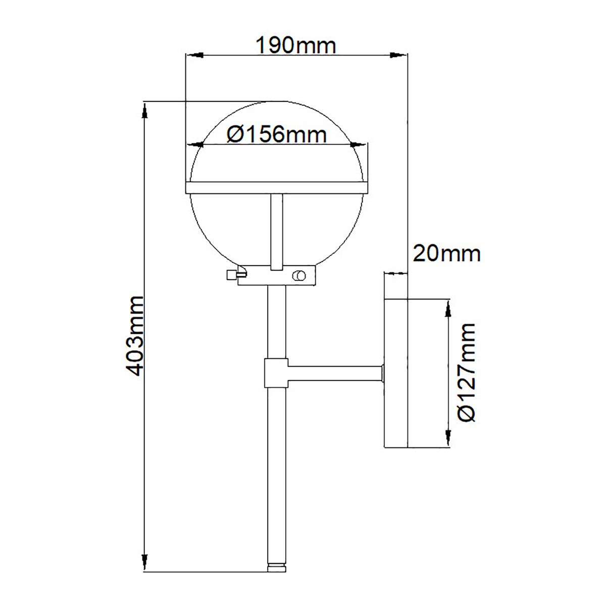 Hollis Single Light Wall Light IP44 - Heritage Brass
