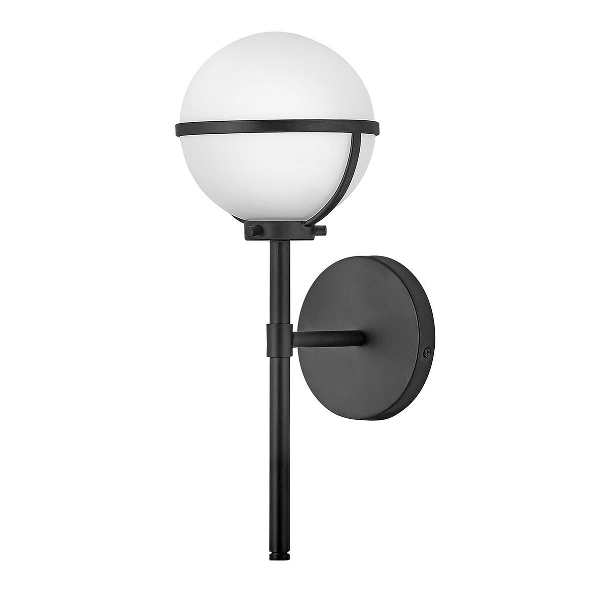 Hollis Single Light Wall Light IP44 - Heritage Brass/Black/Brass