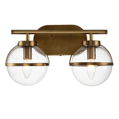 Hollis 2 Light Wall Light Heritage Brass/Black/Brass - Finish