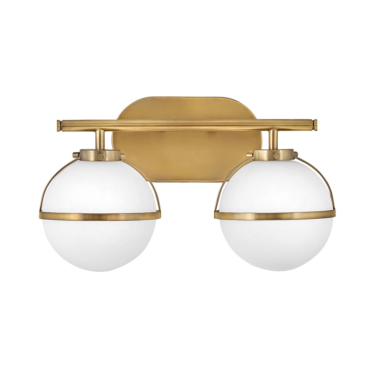 Hollis 2 Light Wall Light Heritage Brass/Black/Brass - Finish