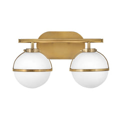 Hollis 2 Light Wall Light Heritage Brass/Black/Brass - Finish