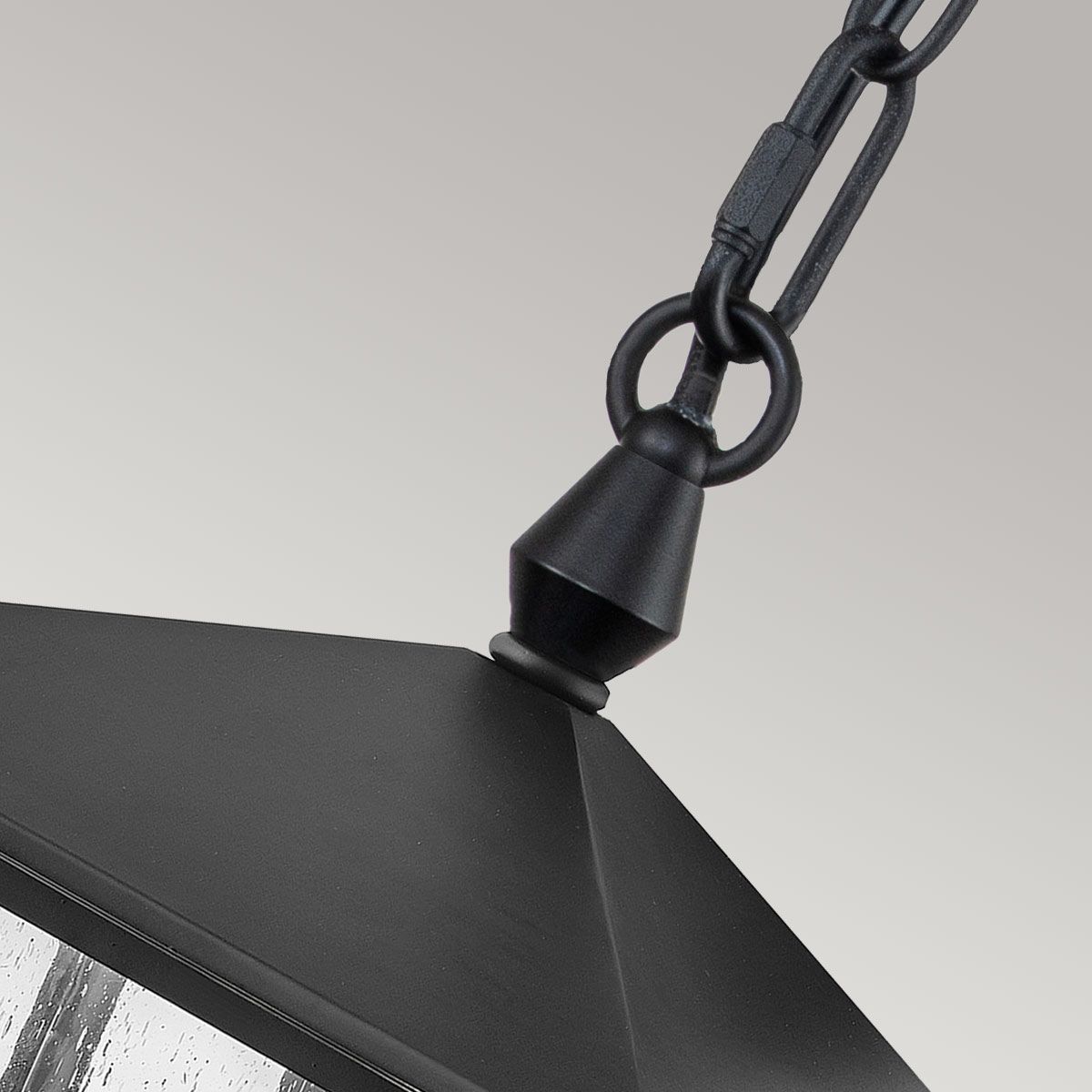 Huntersfield 1/3Lt Chain Lantern - Black IP44 E27
