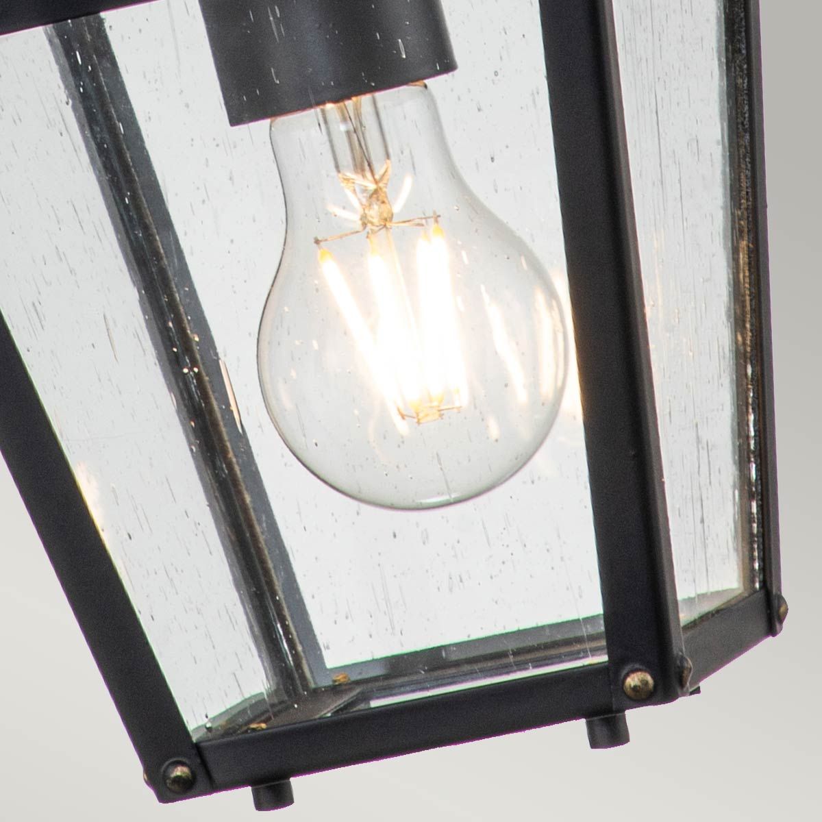 Huntersfield 1/3Lt Chain Lantern - Black IP44 E27