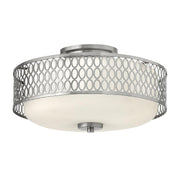 Jules 3 Light Flush - Brushed Nickel E27