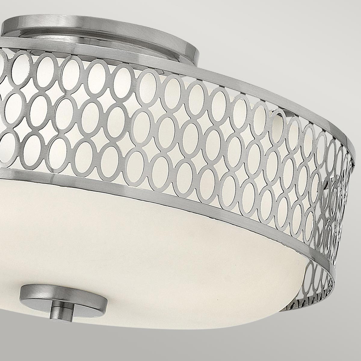 Jules 3 Light Flush - Brushed Nickel E27