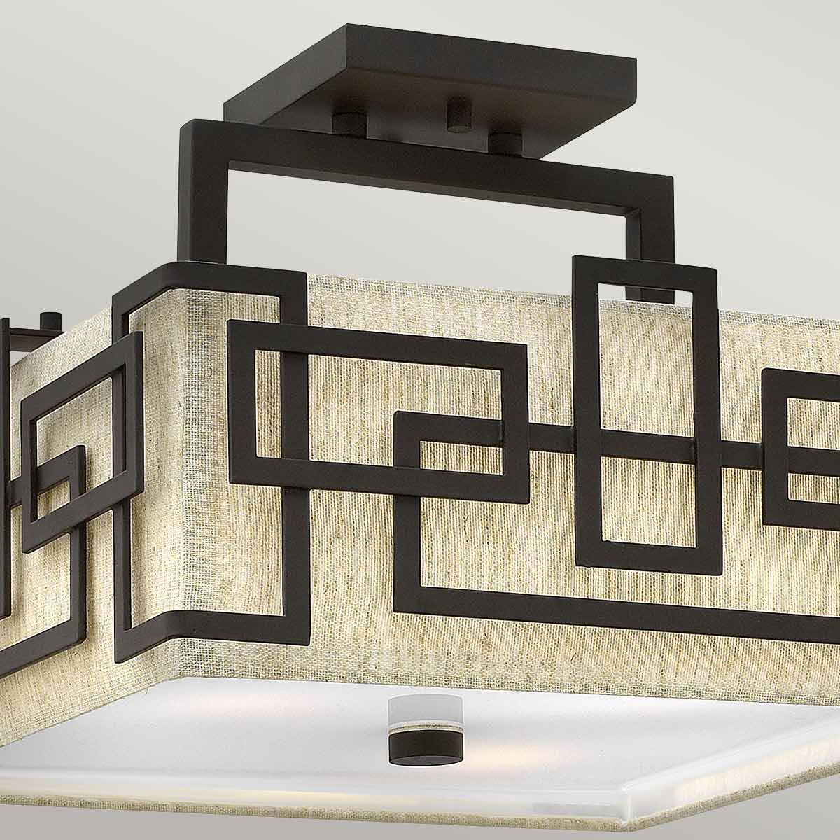 Lanza 3 Light Semi-Flush Various Finishes E27