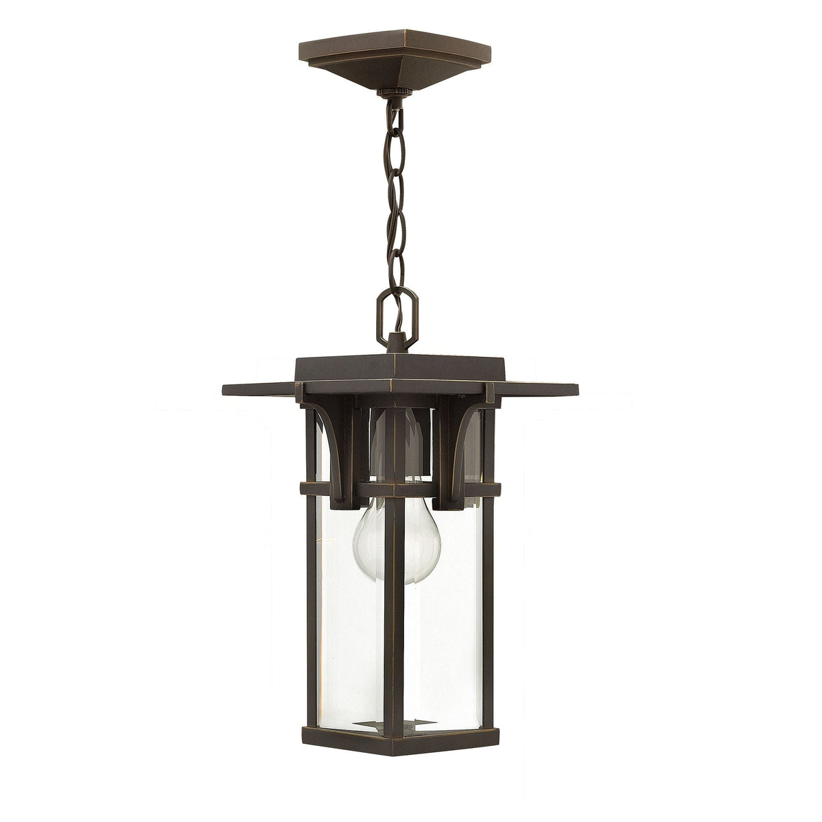 Manhattan Chain Lantern – Rubbed Bronze Finish