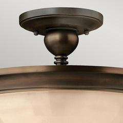 Mayflower 3 Light Semi-Flush - Olde Bronze E27