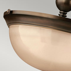 Mayflower 3 Light Semi-Flush - Olde Bronze E27