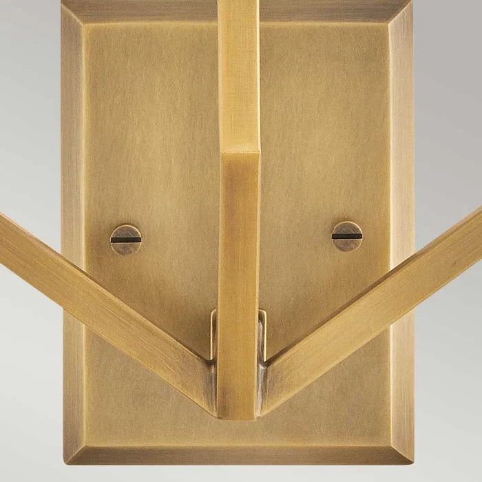 Hinkley Moore 3 lt Large Wall Light - Heritage Brass with Ivory Linen Shade