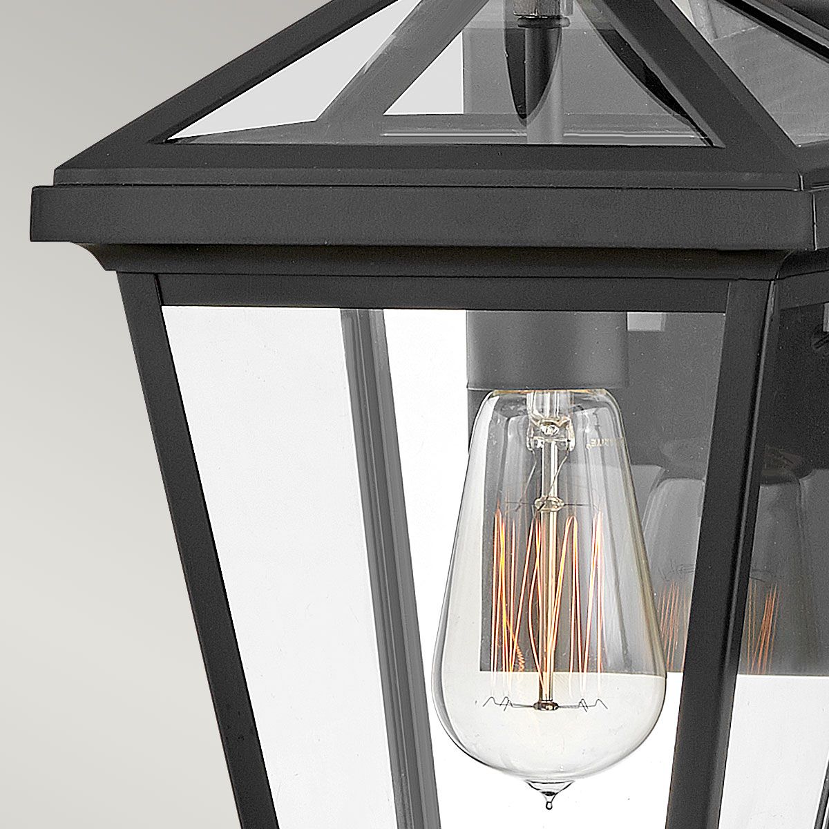 Palma 1lt Small/Medium Outdoor Wall Lantern - Black/Bronze E27 IP44