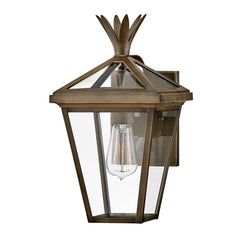 Palma 1lt Small/Medium Outdoor Wall Lantern - Black/Bronze E27 IP44