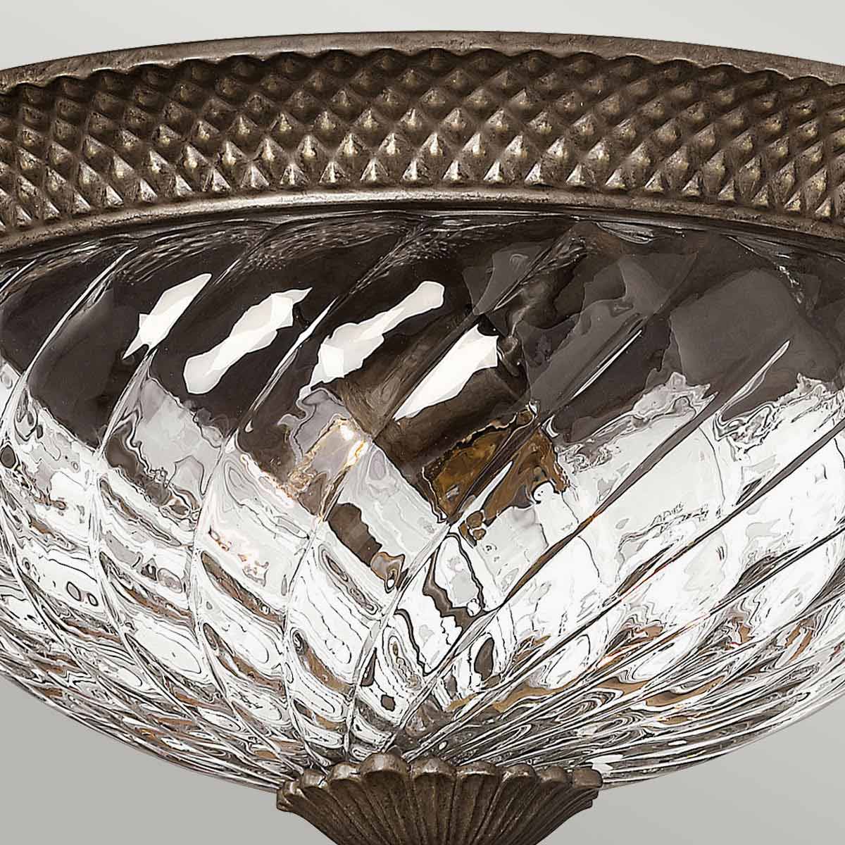 Plantation 2/3Lt Light Flush - Various Finishes E27