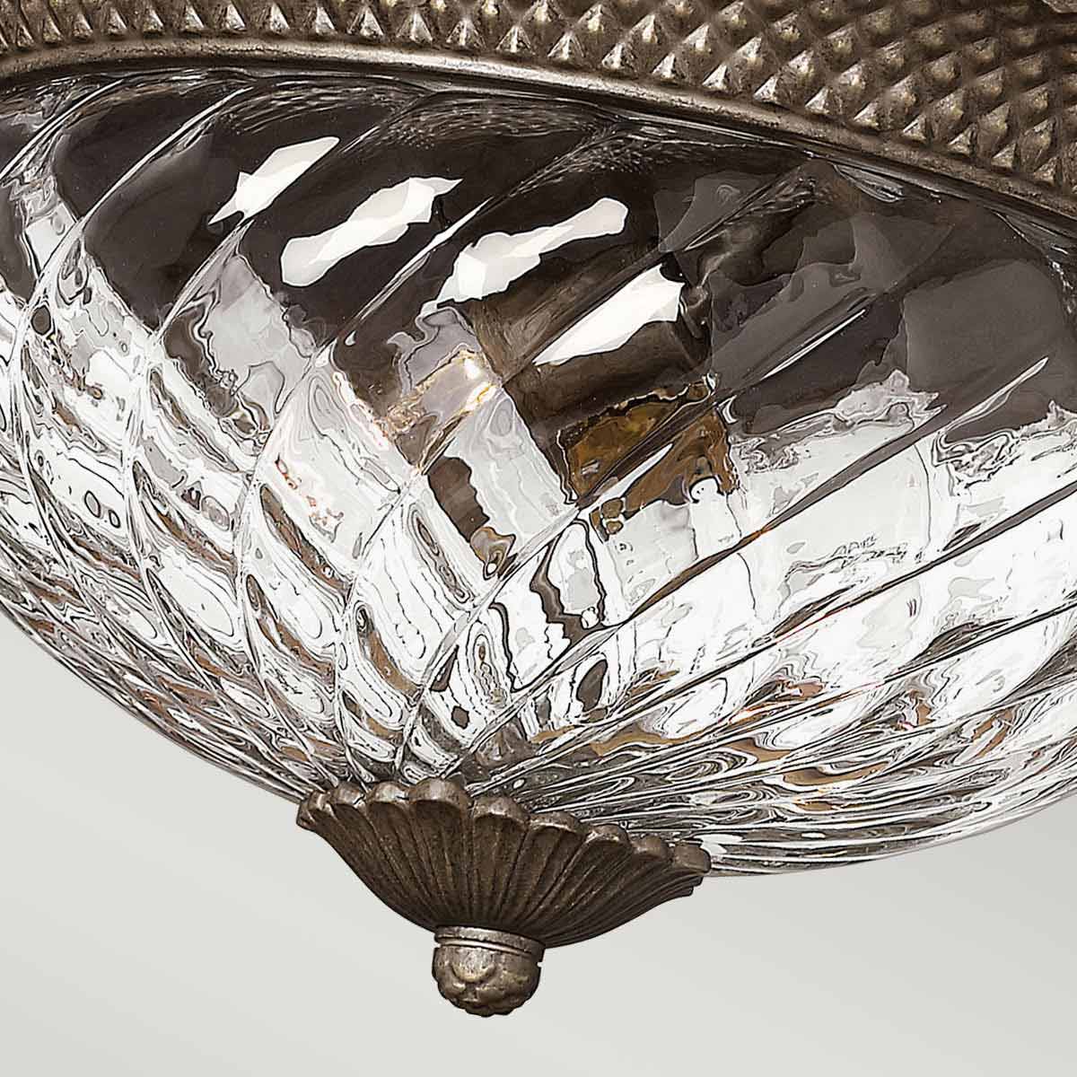 Plantation 2/3Lt Light Flush - Various Finishes E27
