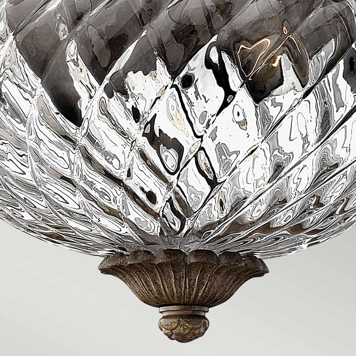 Plantation 2/3Lt Light Flush - Various Finishes E27