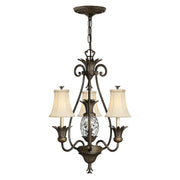 Plantation 4/7Lt Multi-Arm Pendant - Antique Nickel/Pearl Bronze