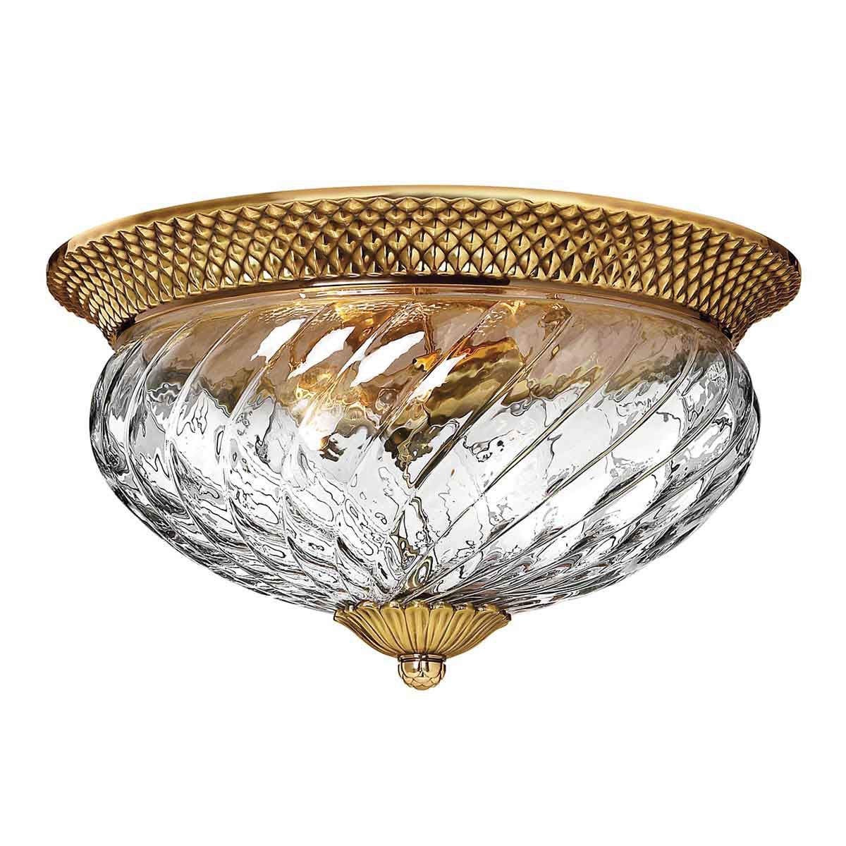 Plantation 2/3Lt Light Flush - Various Finishes E27
