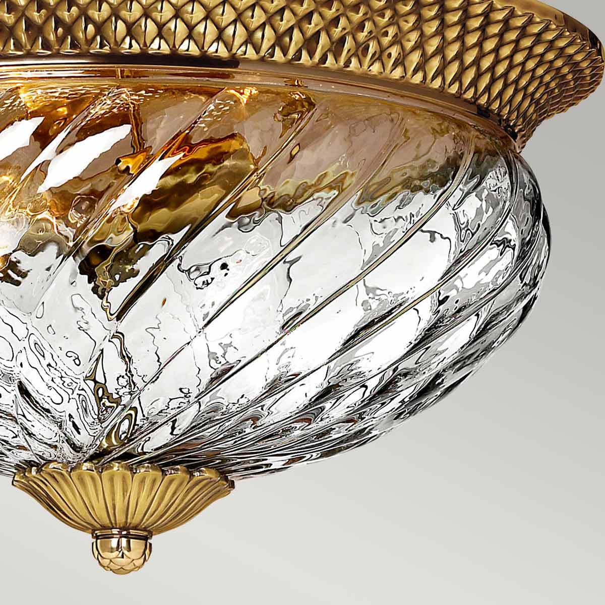 Plantation 2/3Lt Light Flush - Various Finishes E27