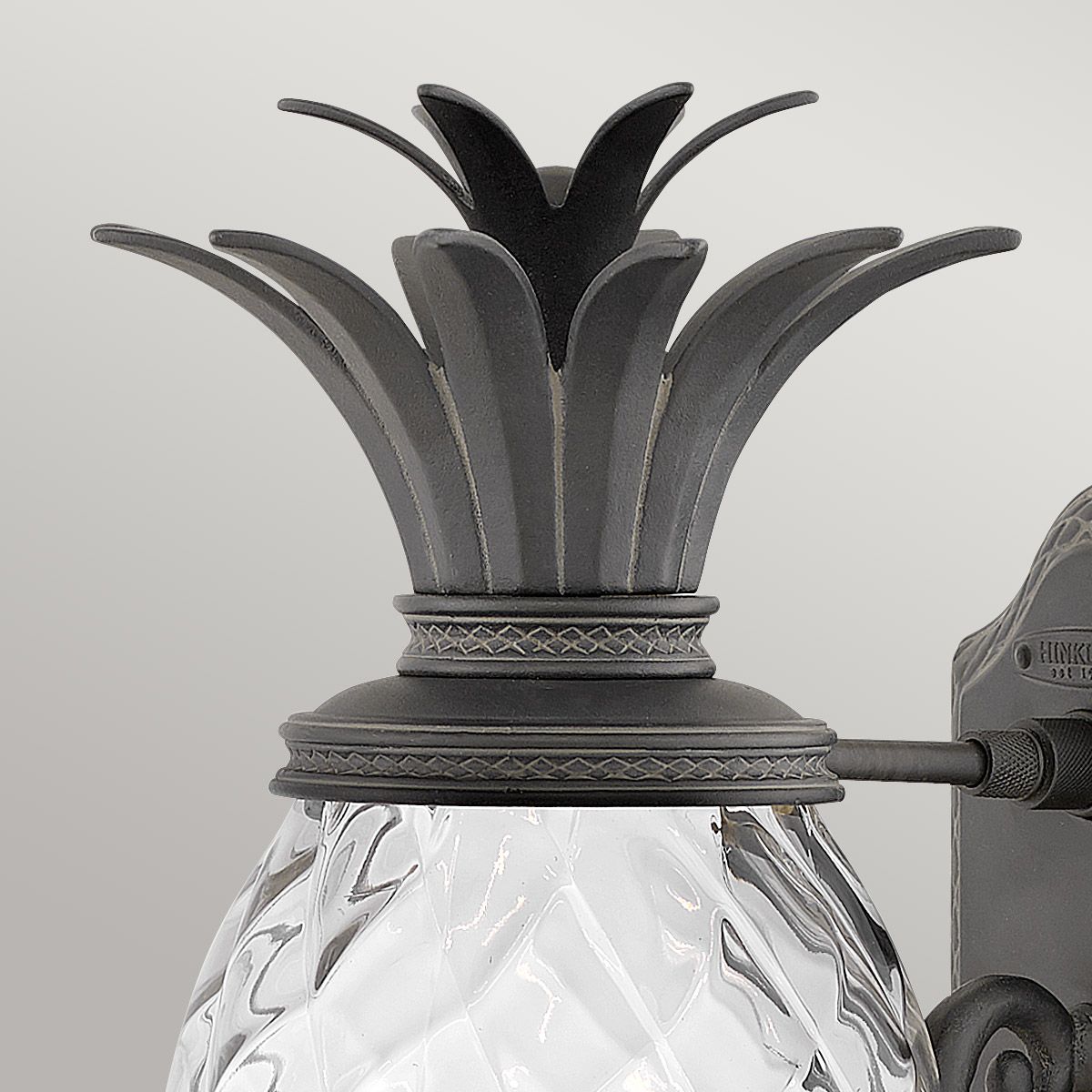 Plantation 1Lt Outdoor Wall Lantern - Burnished Bronze/Black E27 IP44