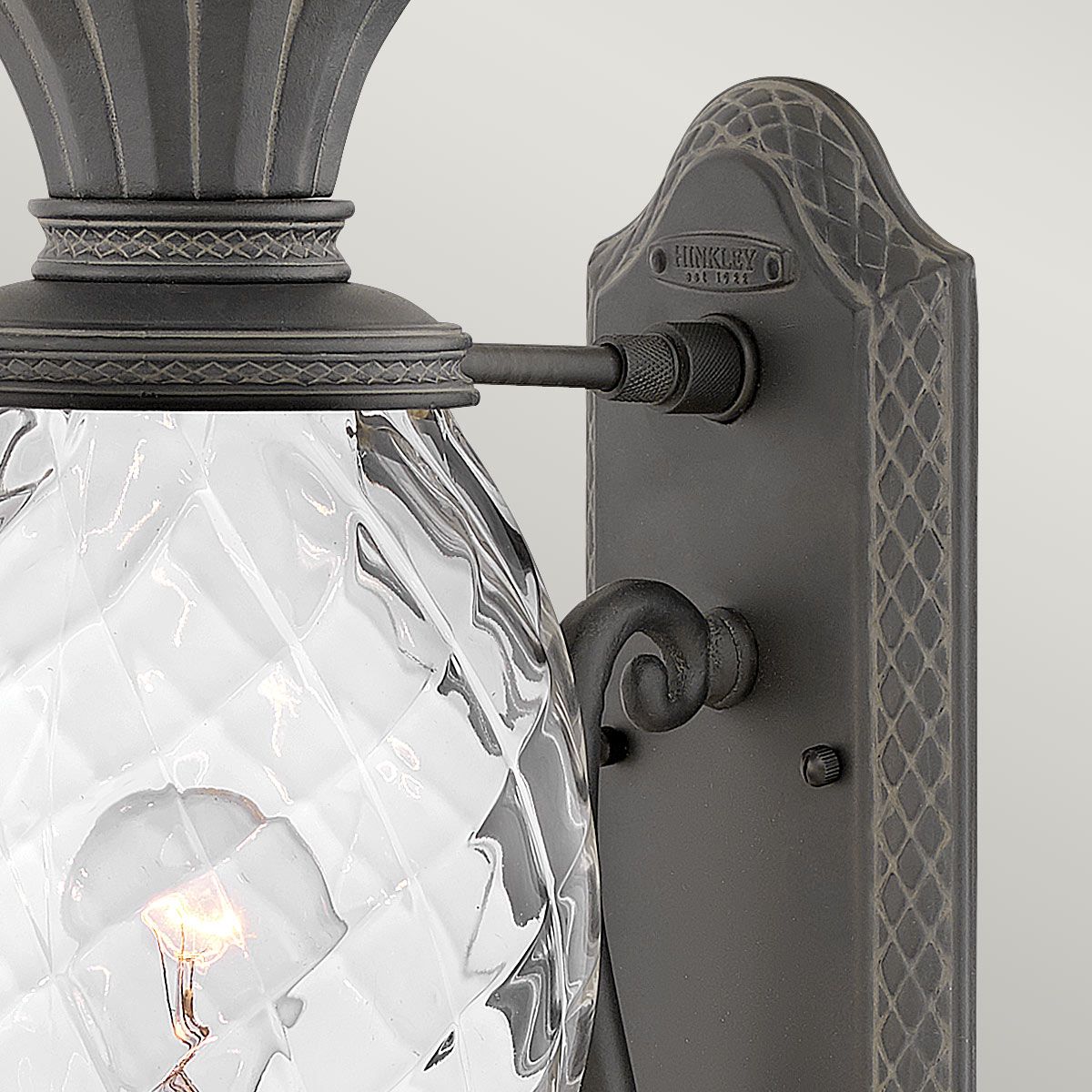 Plantation 1Lt Outdoor Wall Lantern - Burnished Bronze/Black E27 IP44