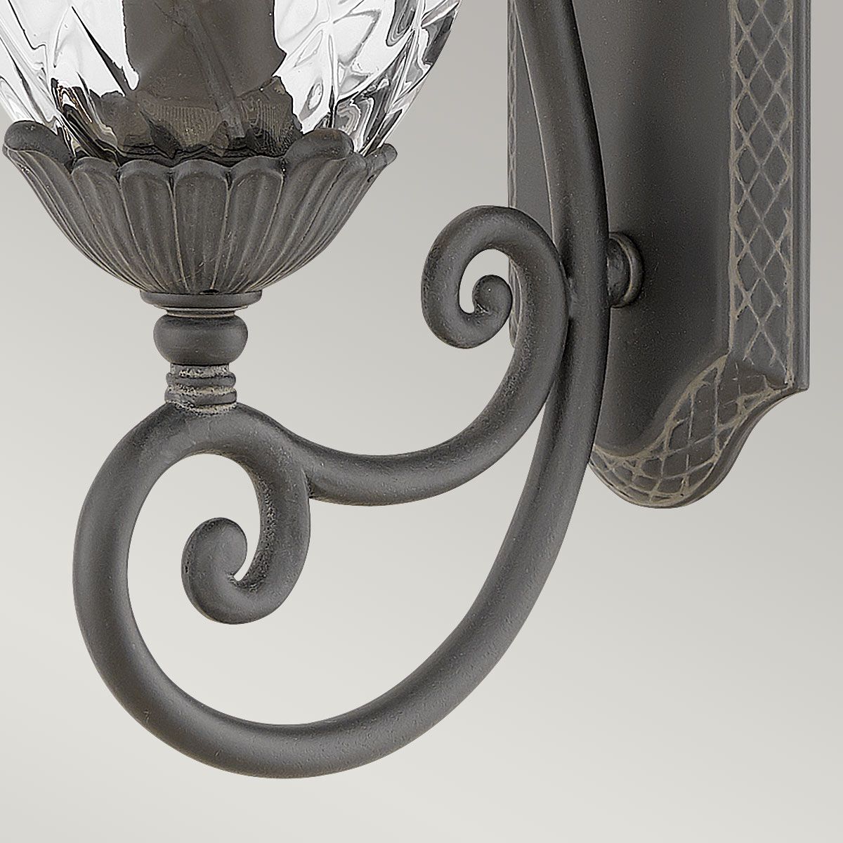 Plantation 1Lt Outdoor Wall Lantern - Burnished Bronze/Black E27 IP44