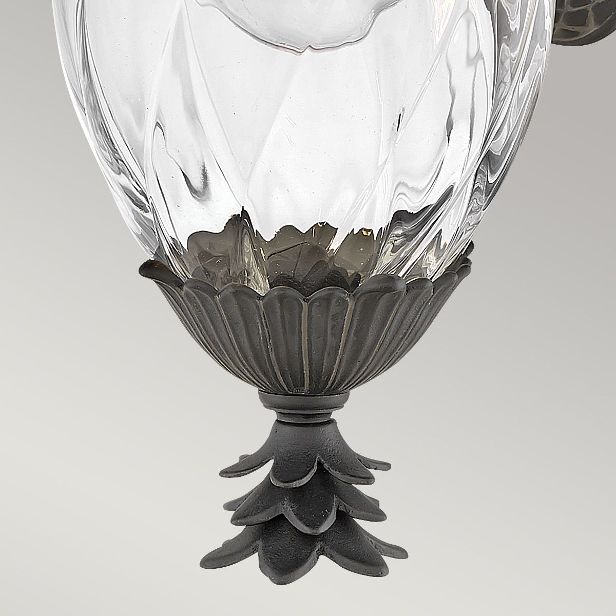 Plantation 1Lt Outdoor Wall Lantern - Burnished Bronze/Black E27 IP44