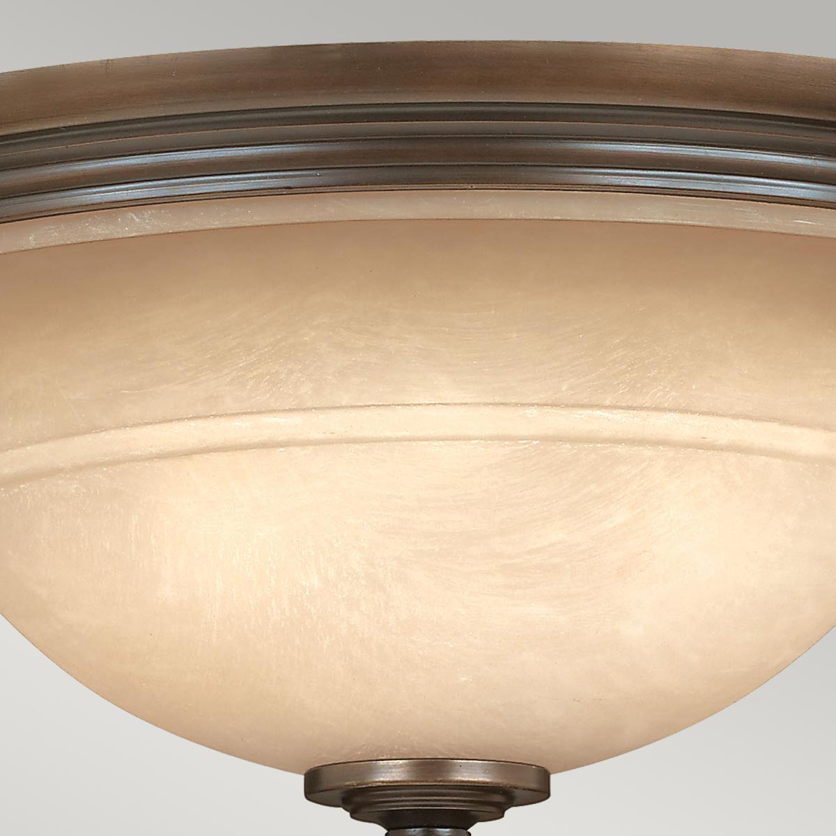 Plymouth 3 Light Flush - Olde Bronze E27