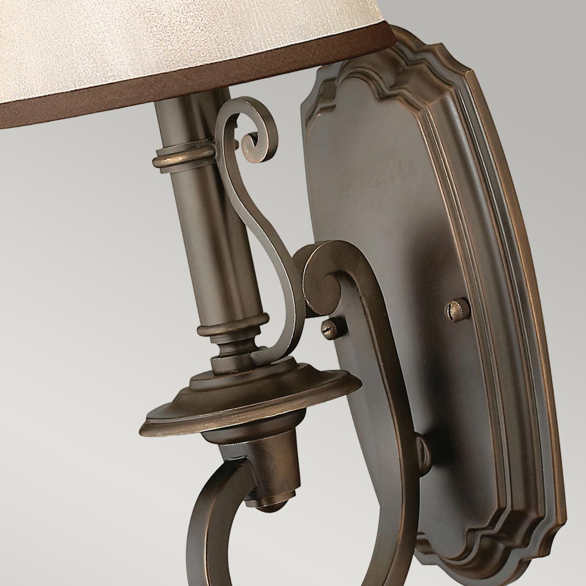 Plymouth 1 Light Wall Light - Olde Bronze IP20 E14