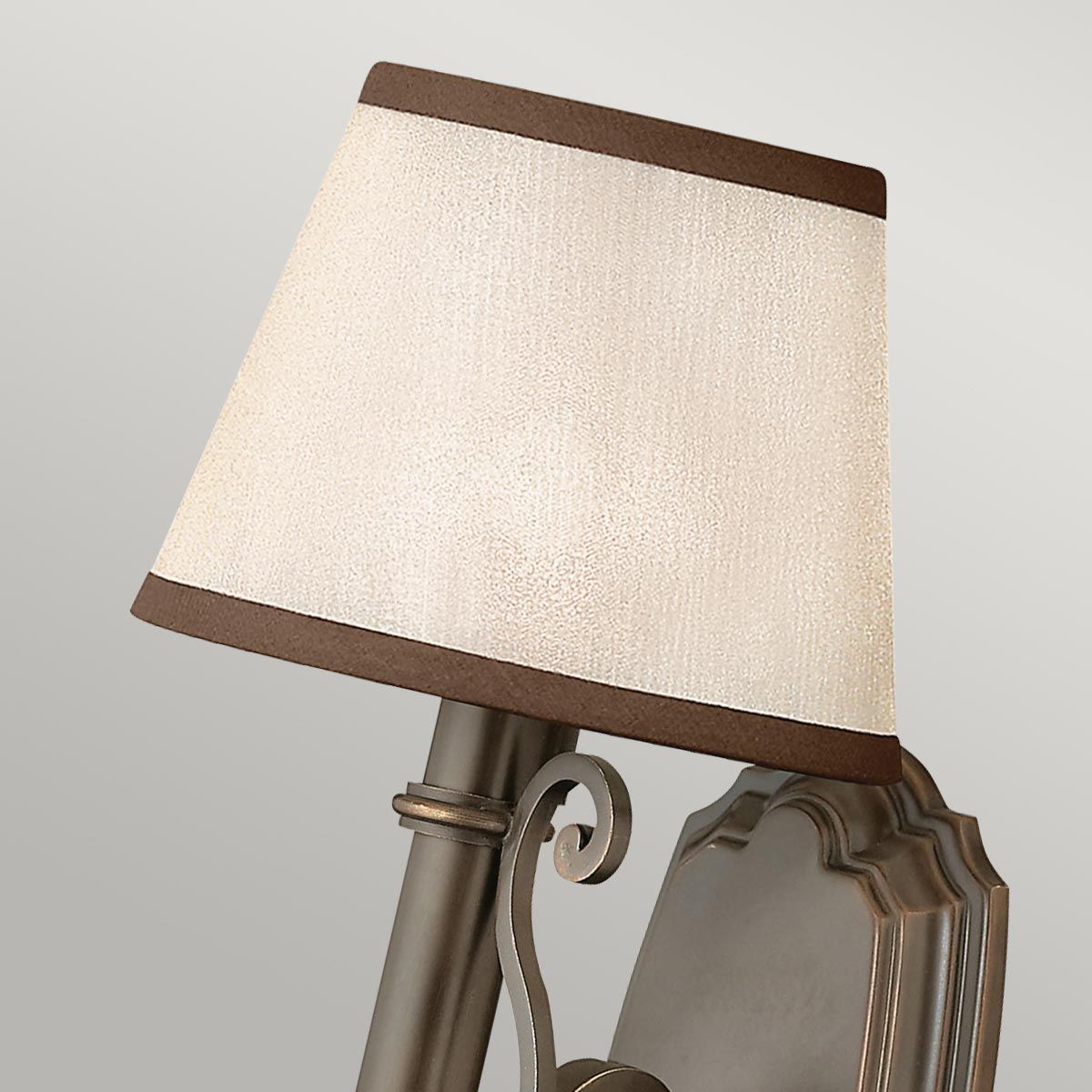 Plymouth 1 Light Wall Light - Olde Bronze IP20 E14