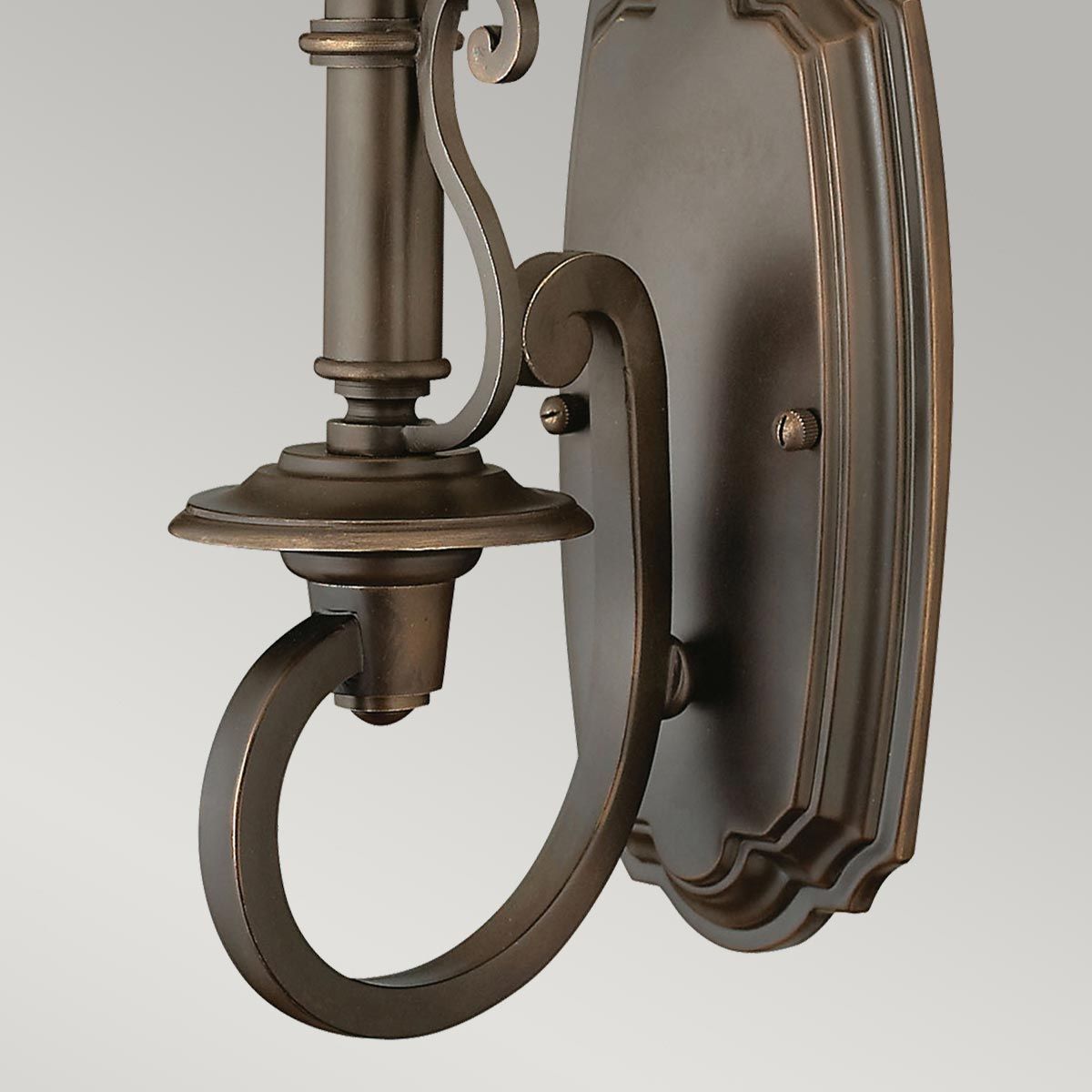 Plymouth 1 Light Wall Light - Olde Bronze IP20 E14