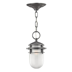 Reef 1 Light Chain Lantern - Hematite/Victorian Bronze IP23 E27