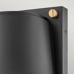 Scout 1lt Small Wall Light - Black GU10 IP44
